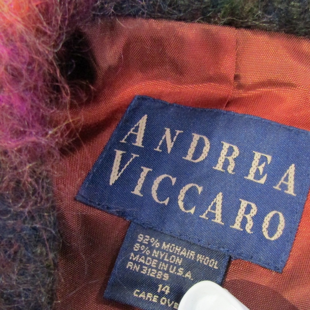 Vintage Andrea Viccaro Mohair Blazer Size 14 - Picture 5 of 5